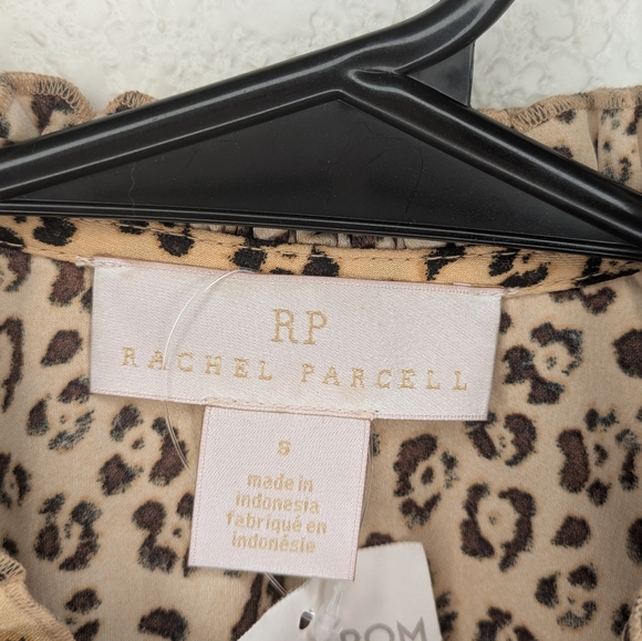 Rachel Parcell Leopard Print Ruffle Blouse - Picture 5 of 7